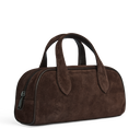 Markberg Thora Håndtaske Dark Brown Suede
