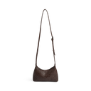 Markberg Avenya Crossbody Taske Dark Brown Flettet Læder
