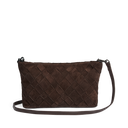 Markberg Celin Crossbody Taske Dark Brown Suede Weave