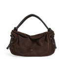 Markberg Zahara Håndtaske Dark Brown Suede