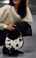 HeliaMBG Crossbody Veske, Cow Print